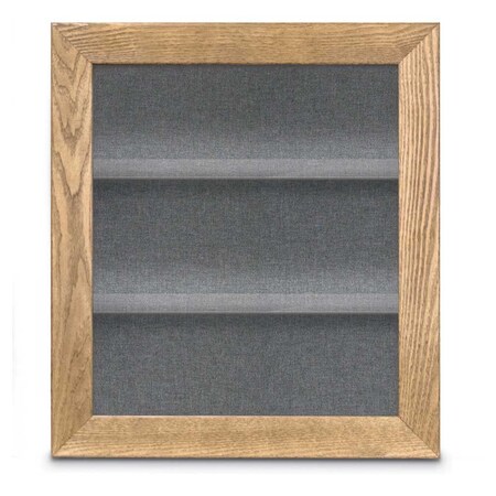 United Visual Products Indoor Enclosed Combo Board, 42"x32", White Frame/Black Porc & Apricot UVCB4232W-BLKPORC-APRICOT